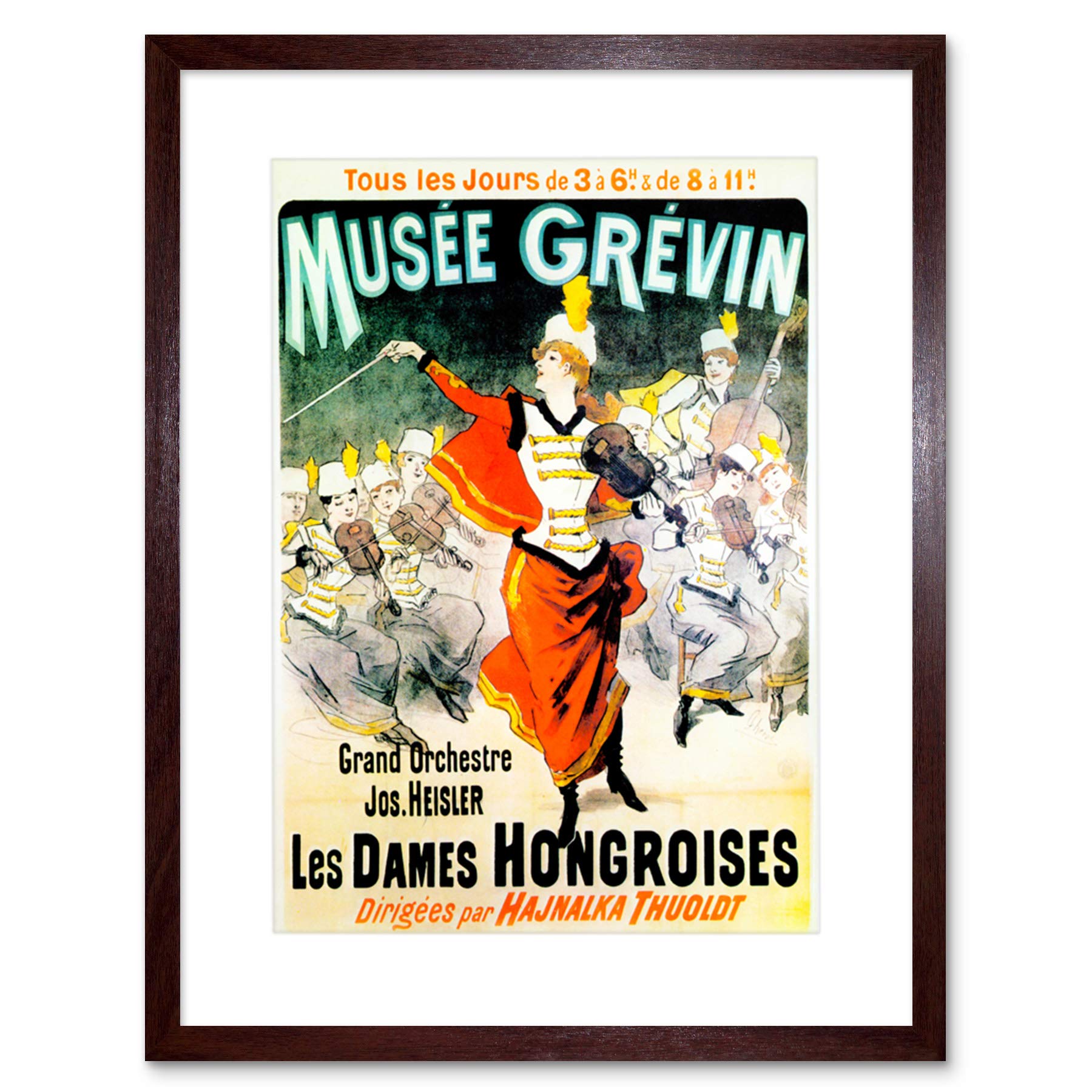 Wee Blue Coo Vintage French Champagne Advert Picture Framed Wall Art Print