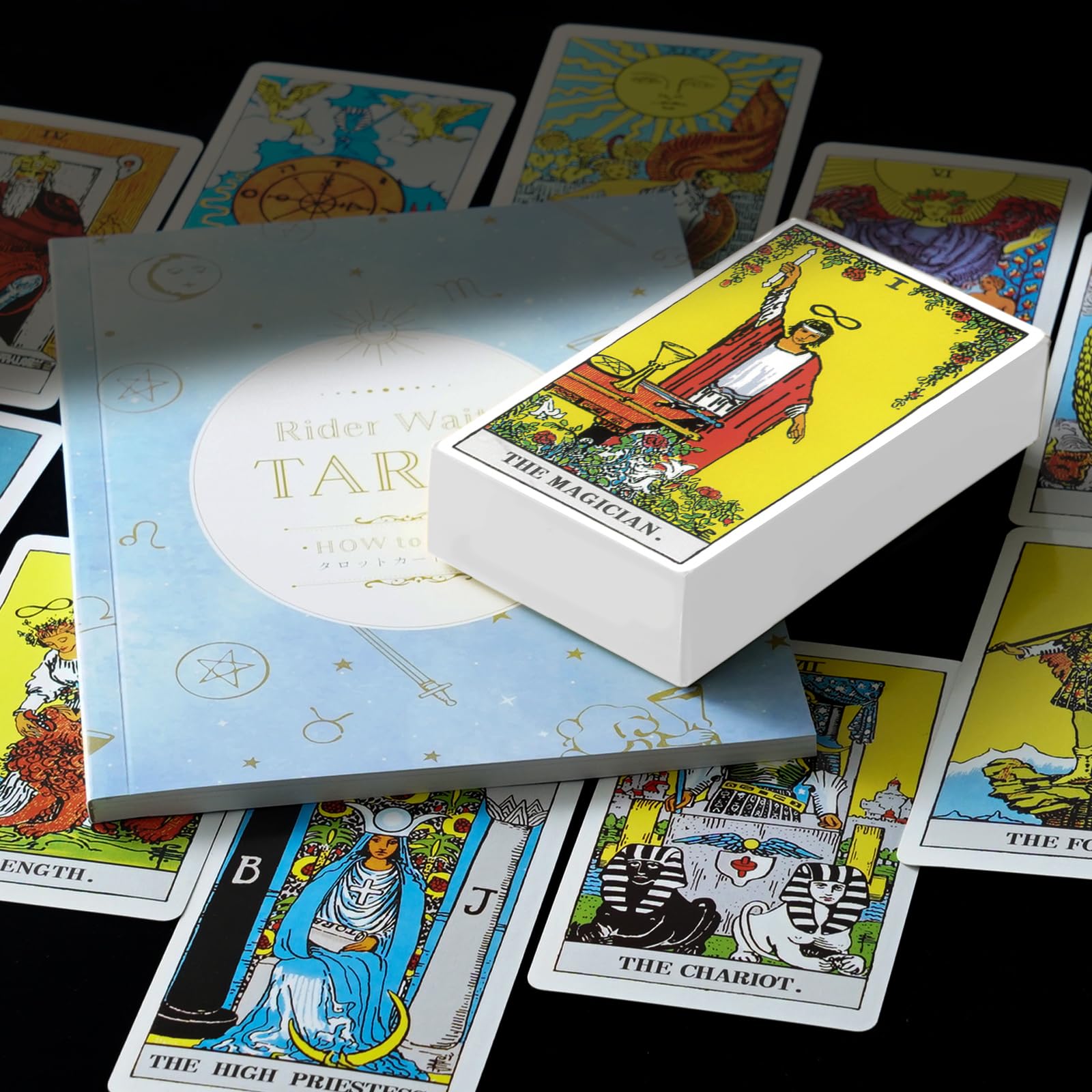 占い　タロットカード、クロス、ケース、日本語説明書　セット Amazon | 【はじめてのタロット占いに】 atRise タロットカード