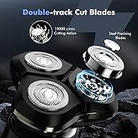 Vista 2 de Electric Razor for Men, 2025 Magnetic Electric Shavers, IPX7 Waterproof Wet/Dry Mens Shaver, Smart LED Display & All-in-One Charging Base with