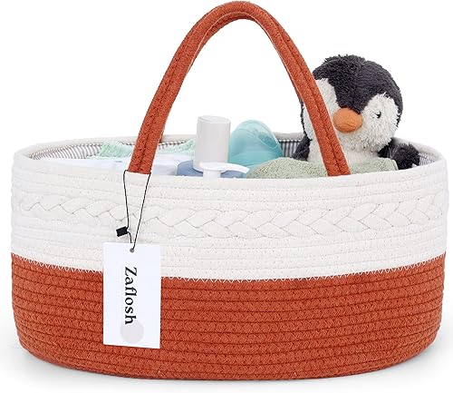 Organizador de pañales para bebé, organizador de pañales grande de 15 x 9.6 x 7 pulgadas, organizador de almacenamiento para guardería, organizador