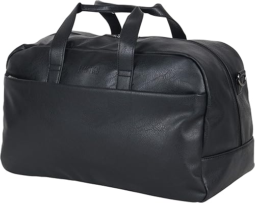 Miniatura 10 de Kenneth Cole Reaction Port Stanley Bolsa de viaje de piel sintética de 20 pulgadas con cremallera superior Negro 20 Travel Duffel Port Stanley -