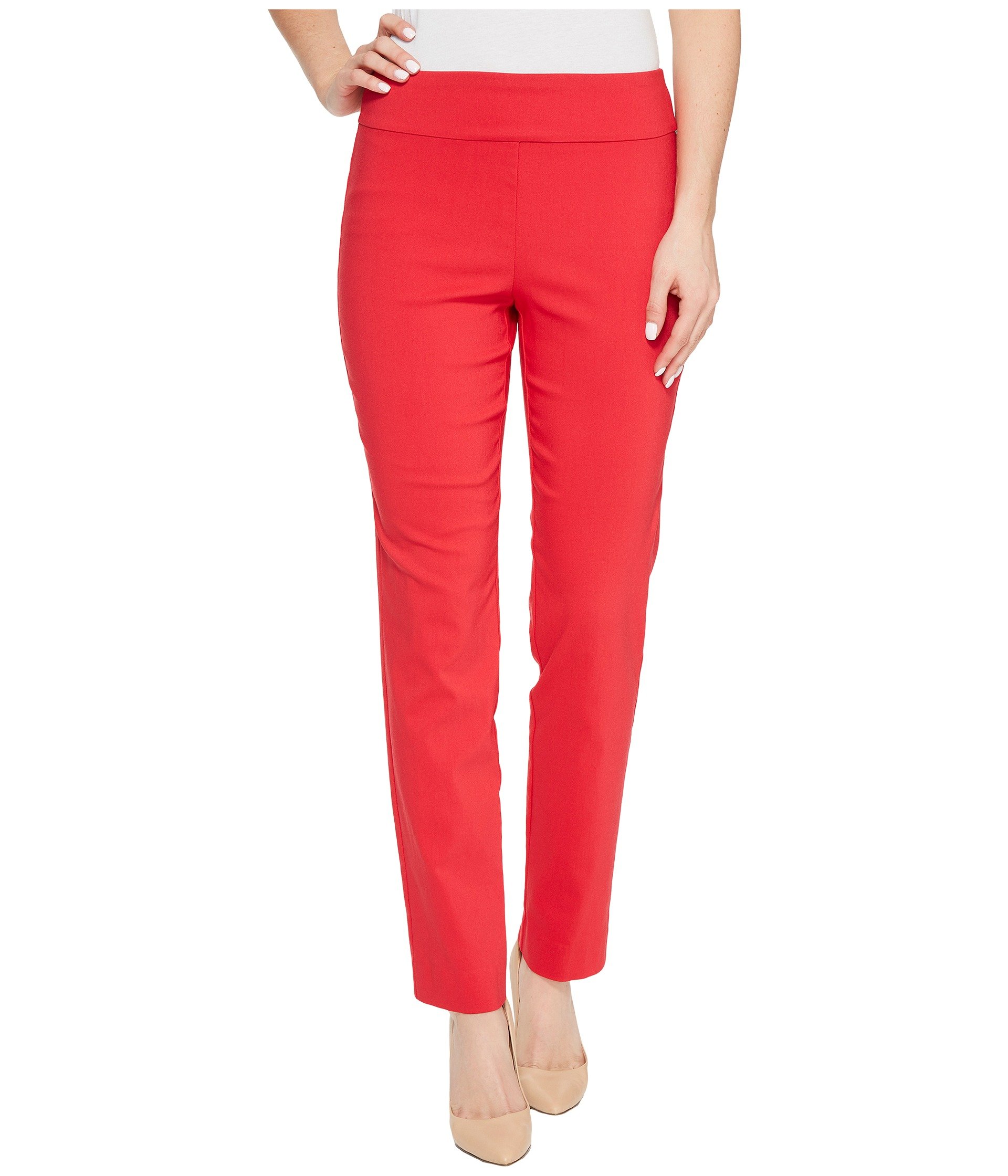 Krazy Larry Pull-On Ankle Pants Red 12 28