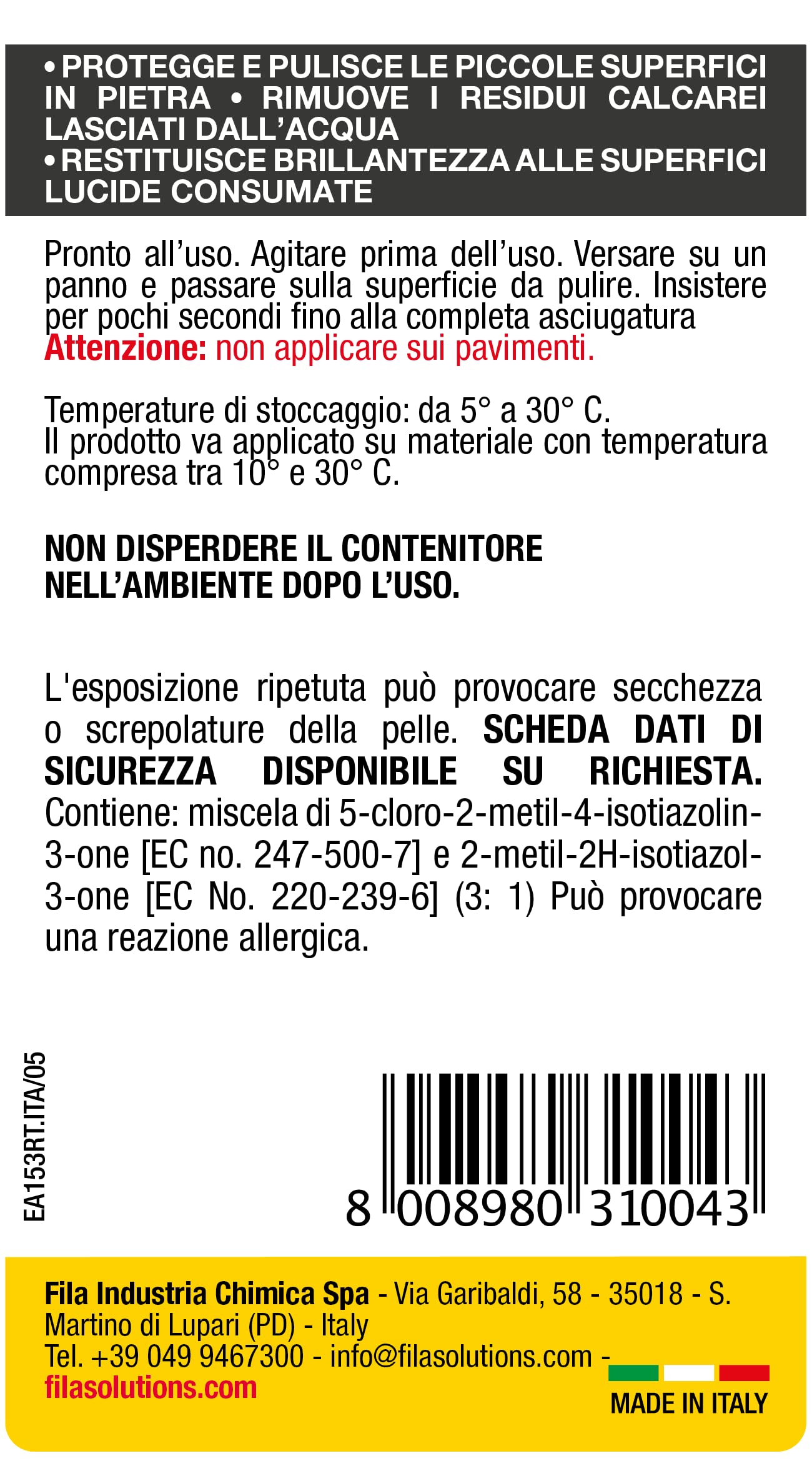 Fila Formula Marmo 250 Milliliter