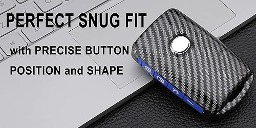 Miniatura 7 de Funda para llavero para Mazda 3 Hatchback, Mazda CX4 CX5 CX8 CX9 CX-30 6 WAZSKE11D01 ABS patrón de fibra de carbono