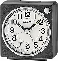 Vista 1 de SEIKO Fuji - Reloj despertador para dormitorio, color negro metálico