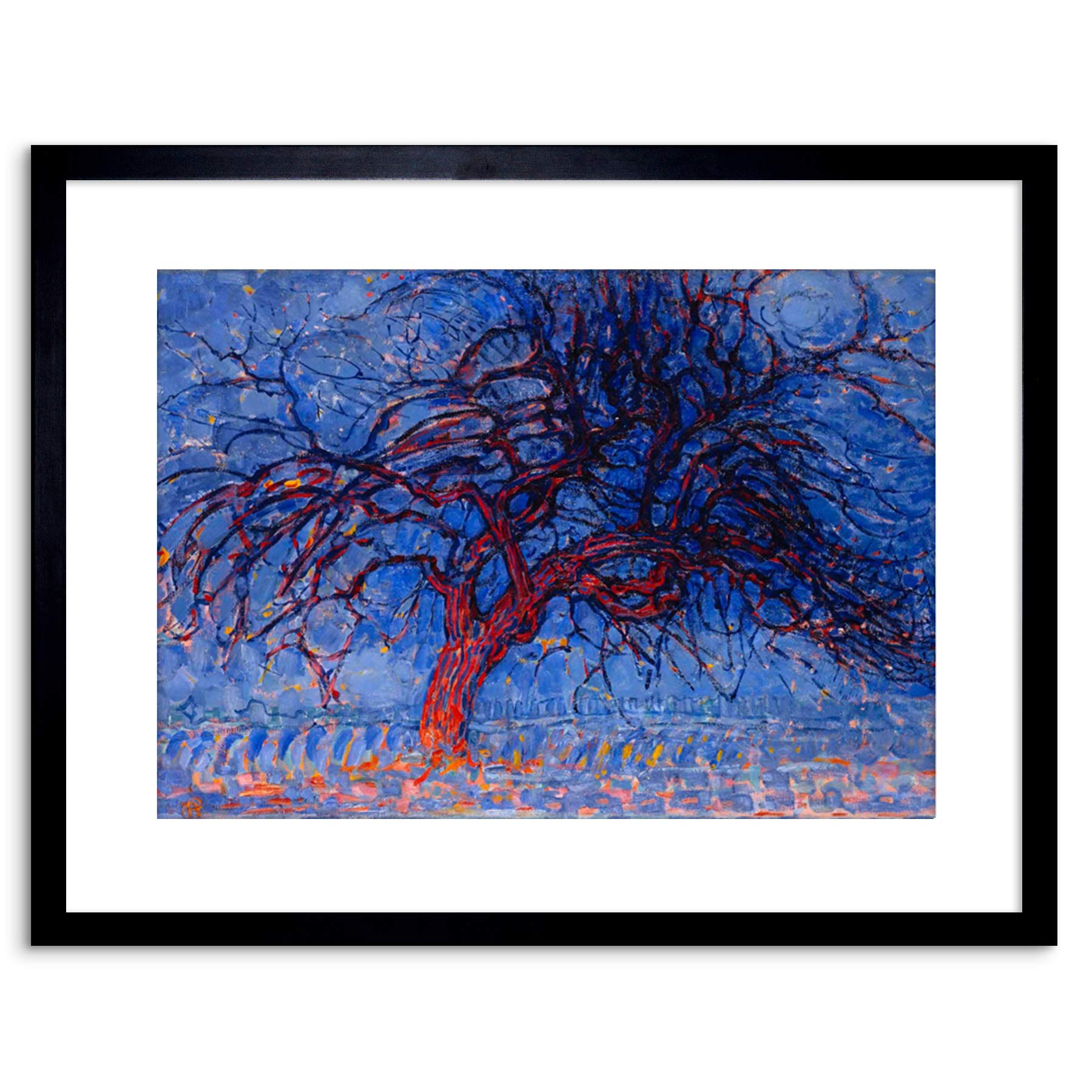 Wee Blue Coo Piet Mondrian 1908 Evening Red Tree Painting Framed Art Print