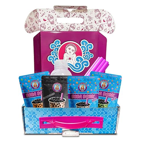 Miniatura 4 de Kit de té para Boba Bubble más de 30 bebidas, hazlo tú mismo con té verde latte, taro y melaza