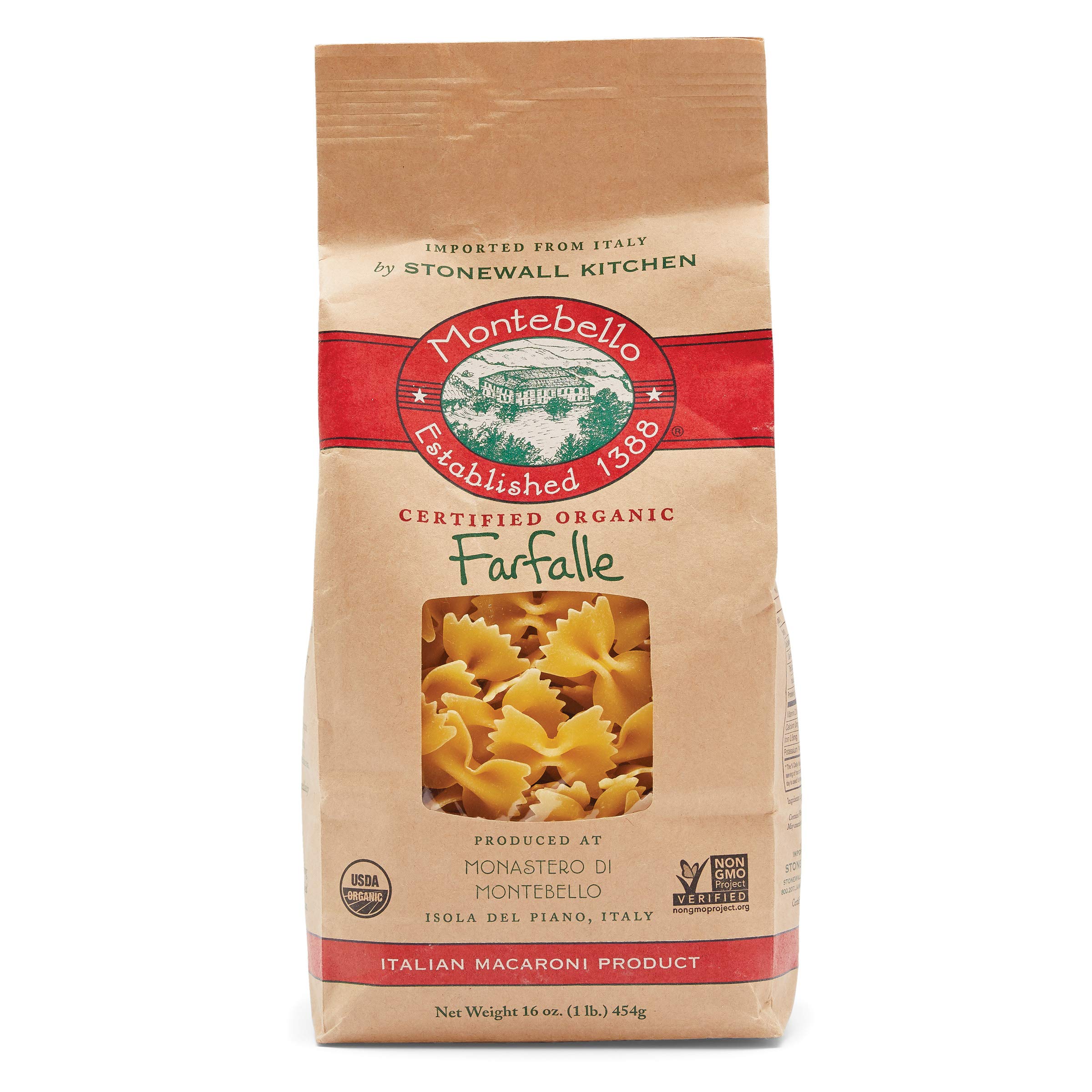 Montebello Organic Farfalle, 1 lb