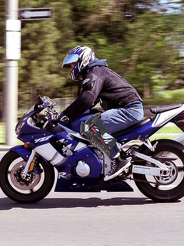 Miniatura 9 de RIDBIKER Chaqueta protectora para motocicleta y rodillera, 1 par, protector de pecho para la columna vertebral con protección para la espalda,