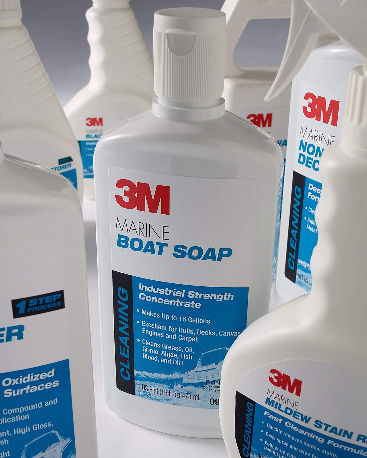 3M Marine Non-Skid Cleaner, 1 L (33.8 fl oz),Yellow/Brown