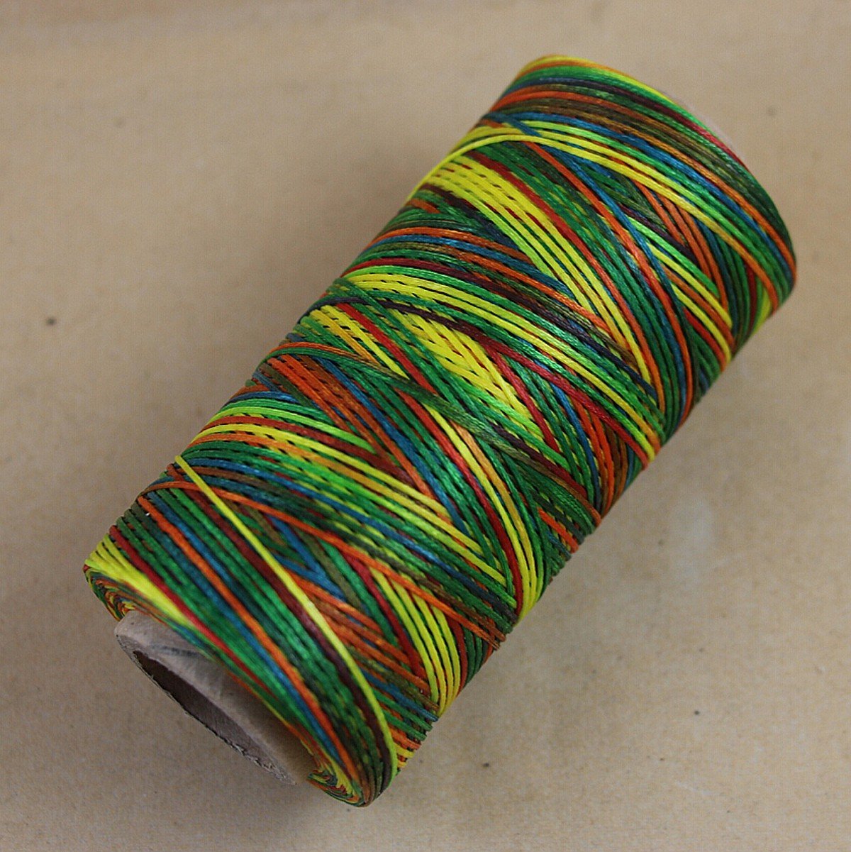 WellieSTR 284yrd Rainbow Colour Leather Craft Sewing Waxed Thread Heavy
