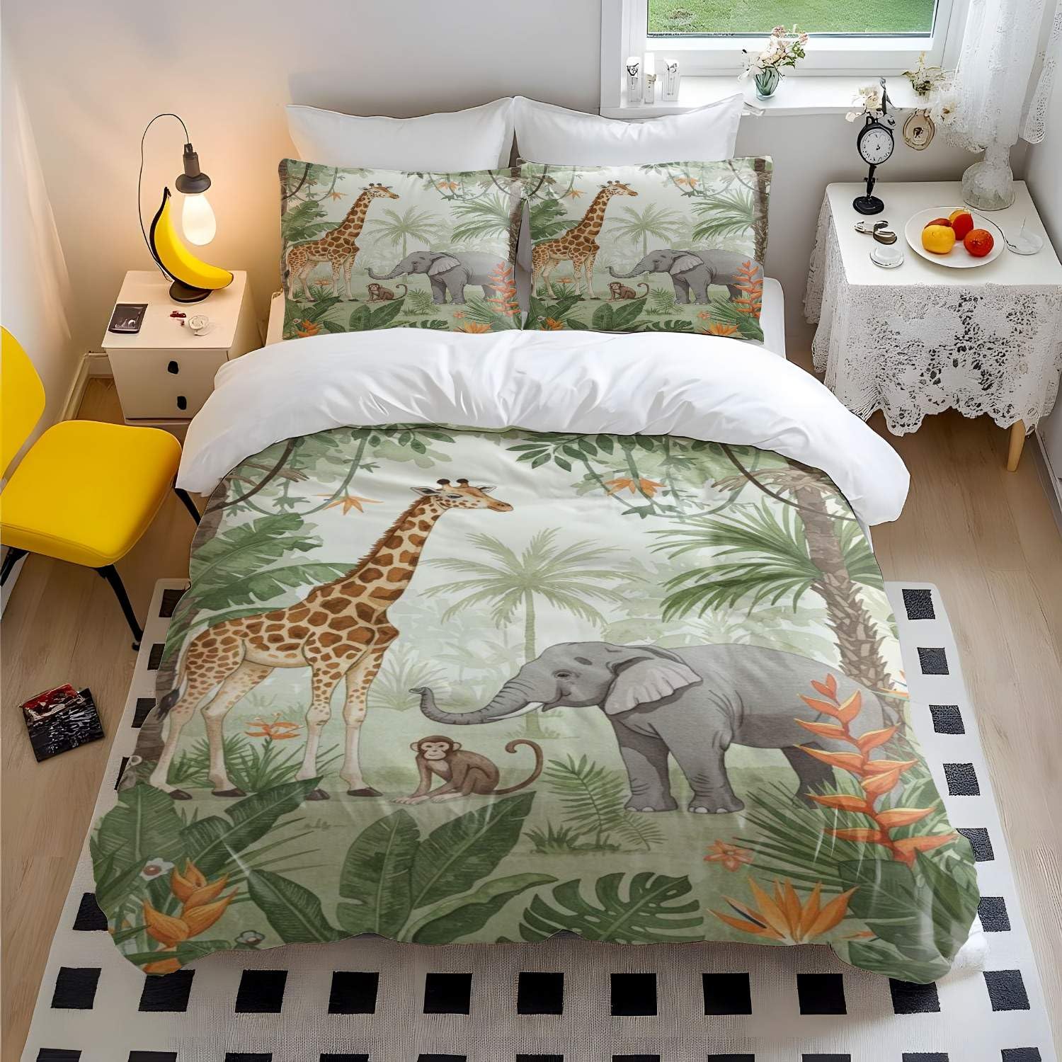 Housse de couette zèbre et girafe : finis les draps rêches qui irritent la peau