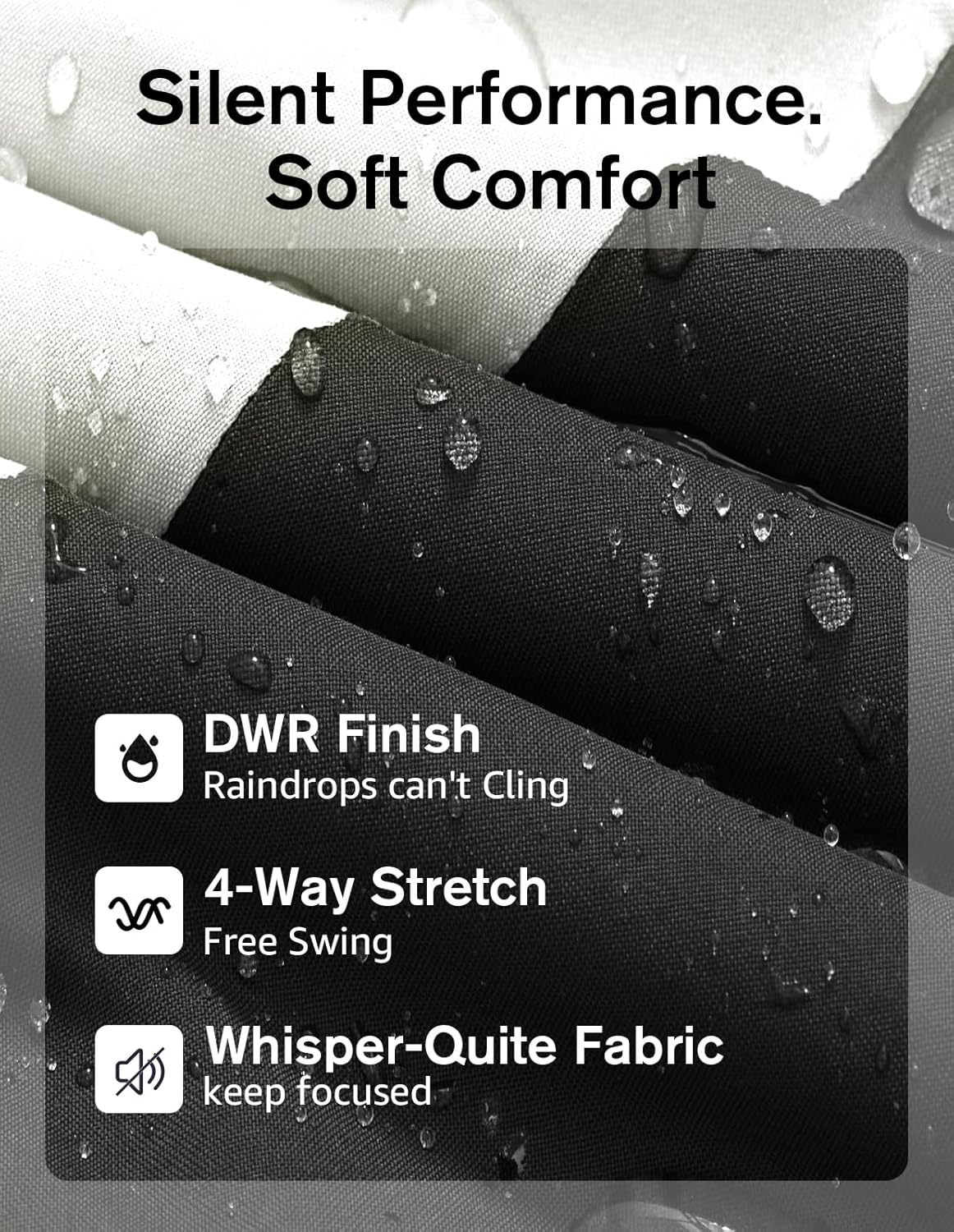 fit space Waterproof Golf Rain Jacket for Men 20K Performance Lightweight Rain Jackets for All Sports