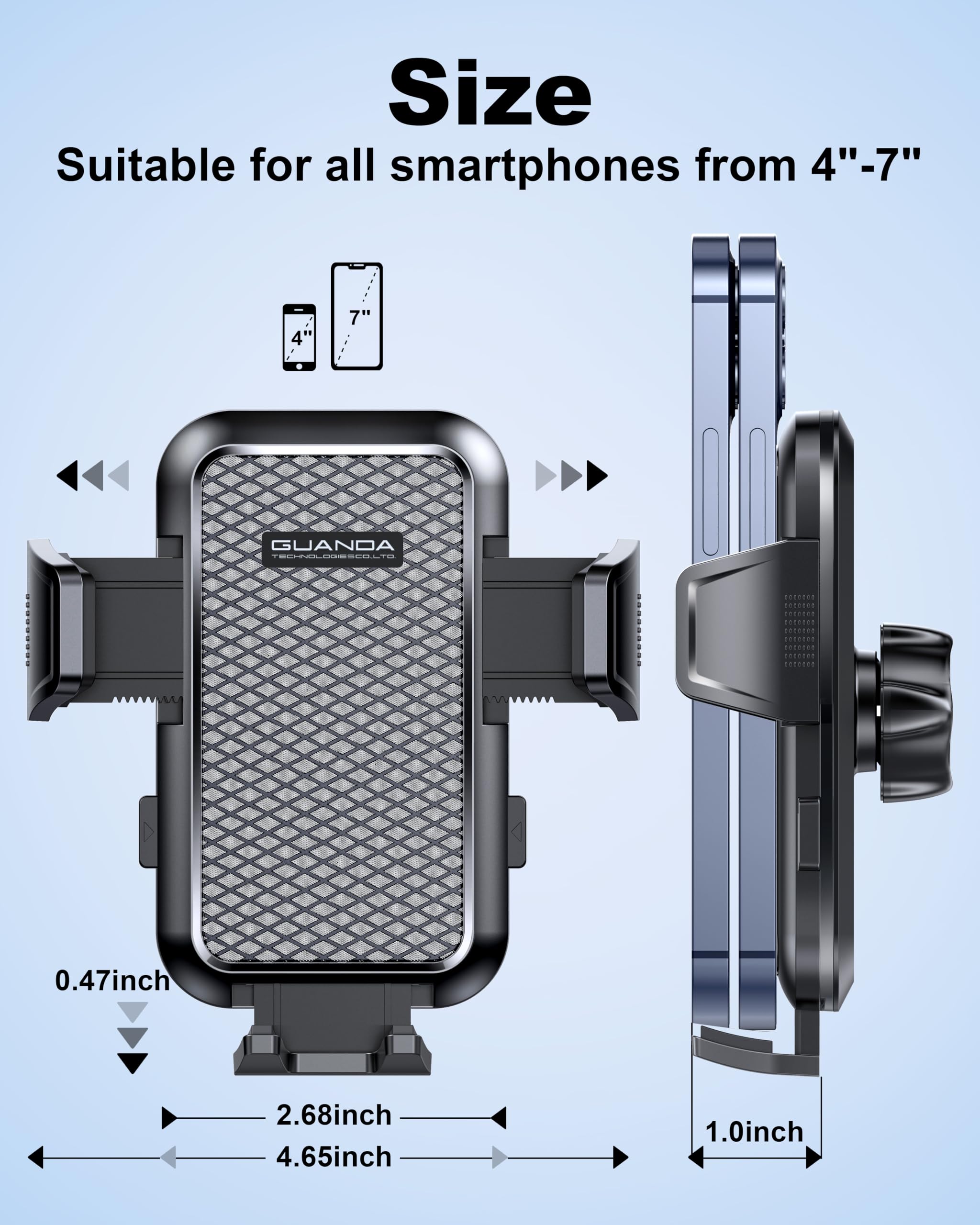 2024 Supporto Telefono Auto Bocchette Aria, Porta Cellulare Auto Clip Gancio Aggiornamento, Porta Telefono Auto Ruotabile 360°, Portacellulare Auto Universale Per iPhone Samsung Xiaomi Smartphones