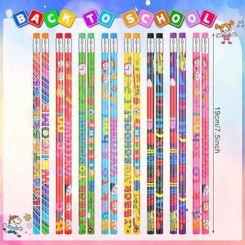 Miniatura 2 de Teling School Pencils Welcome Back to School Pencils Back to School Supplies First Day of School Pencils Motivational School Pencils for Kids