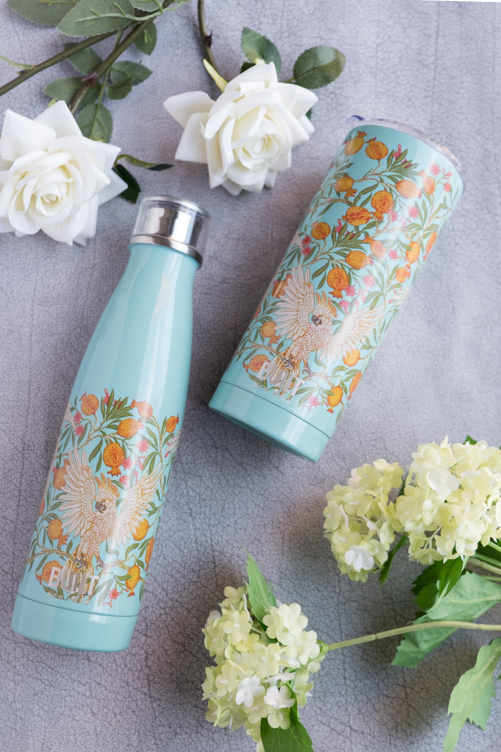 Built Perfect Seal Leakproof Insulated Water Bottle/Thermal Flask, Stainless Steel, 480 ml, Cockatoo, 500 ml - Image 2
