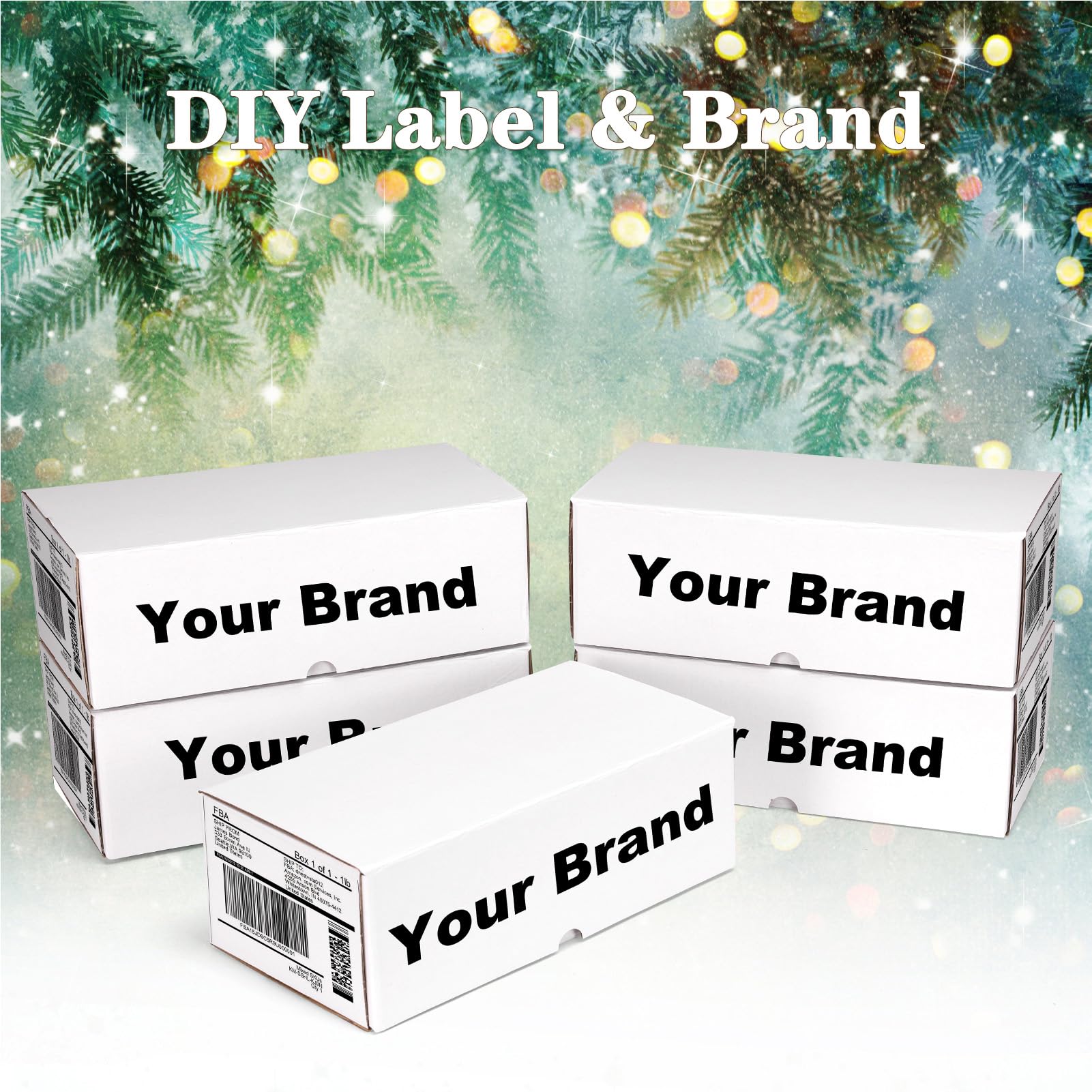 RLAVBL Boite Carton Expédition 30.5x15.3x10.2 cm, Lot de 25 Boites Carton en Blanche
