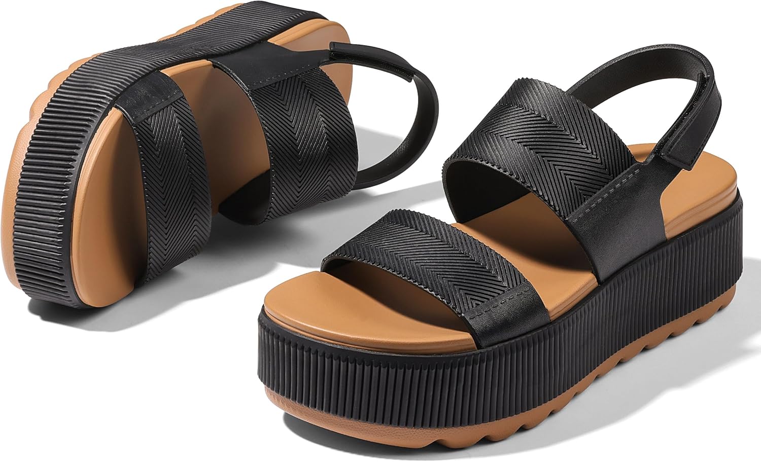 Lovee Cosee Platform Water Sandals for Women Chunky Wedge Lug Sole Comfortable Waterproof Summer Walking Beach Shoes - Image 4