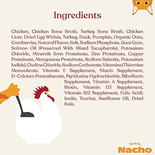 Miniatura 6 de Made by Nacho Cortes de pollo sin jaula en salsa con caldo de hueso, comida húmeda para gatos, 3 onzas, caja de 12