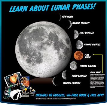 Abacus Brands STEAM Solar System VR Lab - Illustrated Interactive VR Book and STEAM Learning Activity Set - for Ages 8 and Up