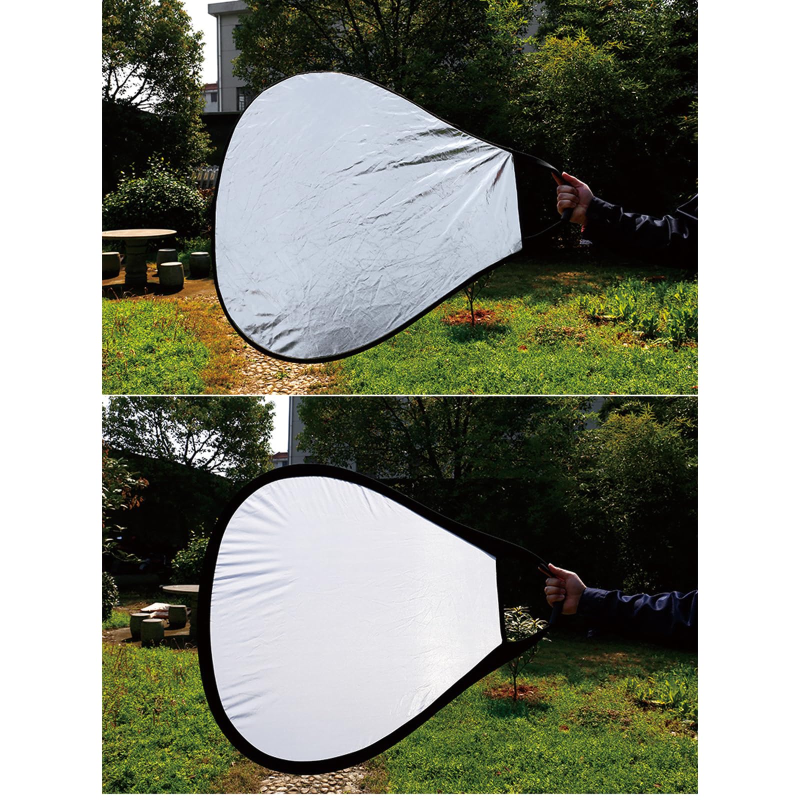 30 cm/60 cm/80 cm Triangolo Portatile Riflettore Pieghevole Triangolo Fotografia Accessori Studio Fotografico Portatile Foto