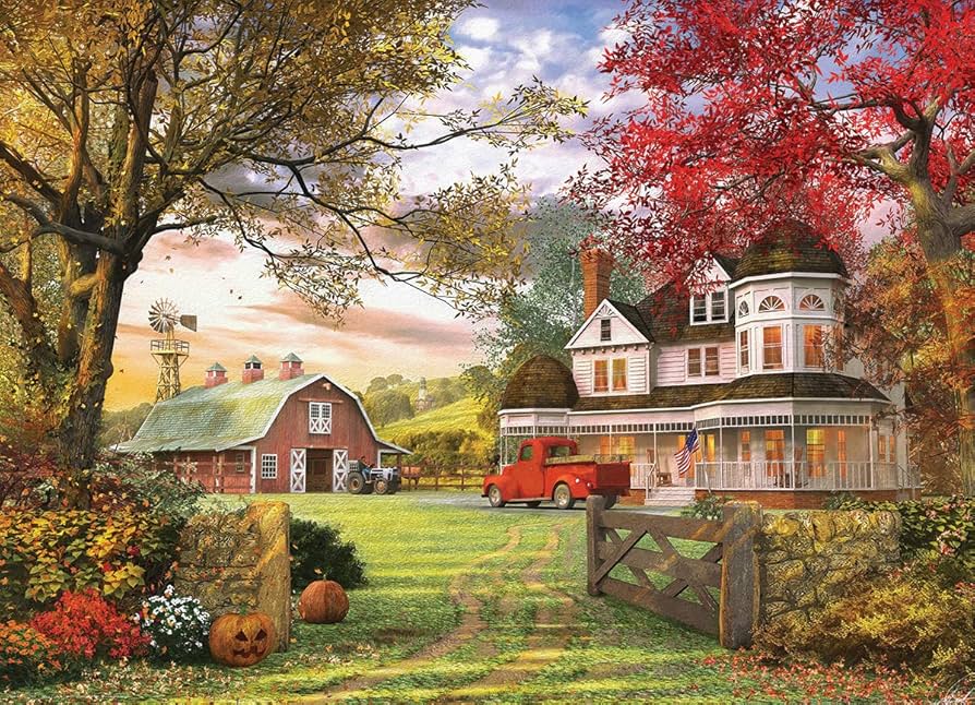 Amazon.com: EuroGraphics Old Pumpkin Farm Jigsaw Puzzle