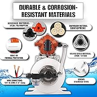 Vista 5 de SEAFLO Bomba de agua marina 12 V CC 60 PSI 5,5 GPM Sistema de tanque acumulador de 2 galones Sistema de aumento de presión del acumulador para un