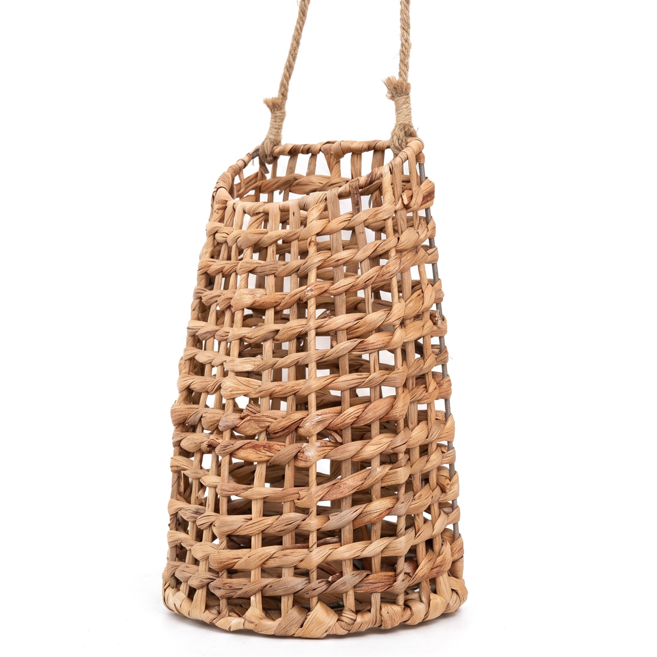 Cestino da appendere alla parete o alla porta cestino da appendere in vimini naturale intrecciato a mano contenitore in vimini per cucina giardino o porta d'ingresso 5, 71 * 3, 54 * 12, 01 pollici