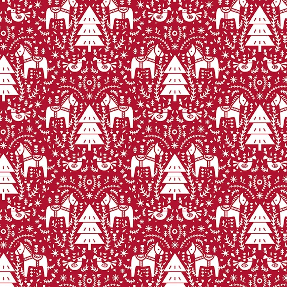 Clairefontaine Christmas Alliance - Papel de regalo, 50 x 0,70 m, diseño navideño, color rojo