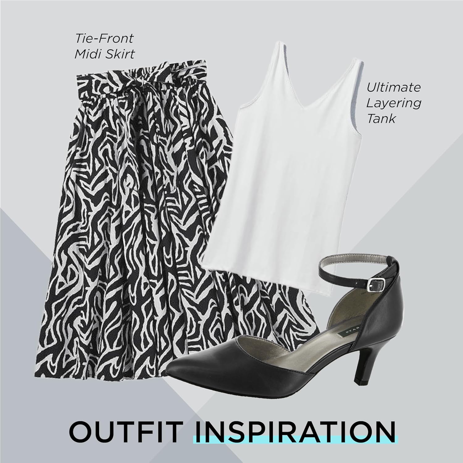 Masseys Women's Lynley D'Orsay Low Heel Pump with Ankle Strap, 8 M (Medium), Black