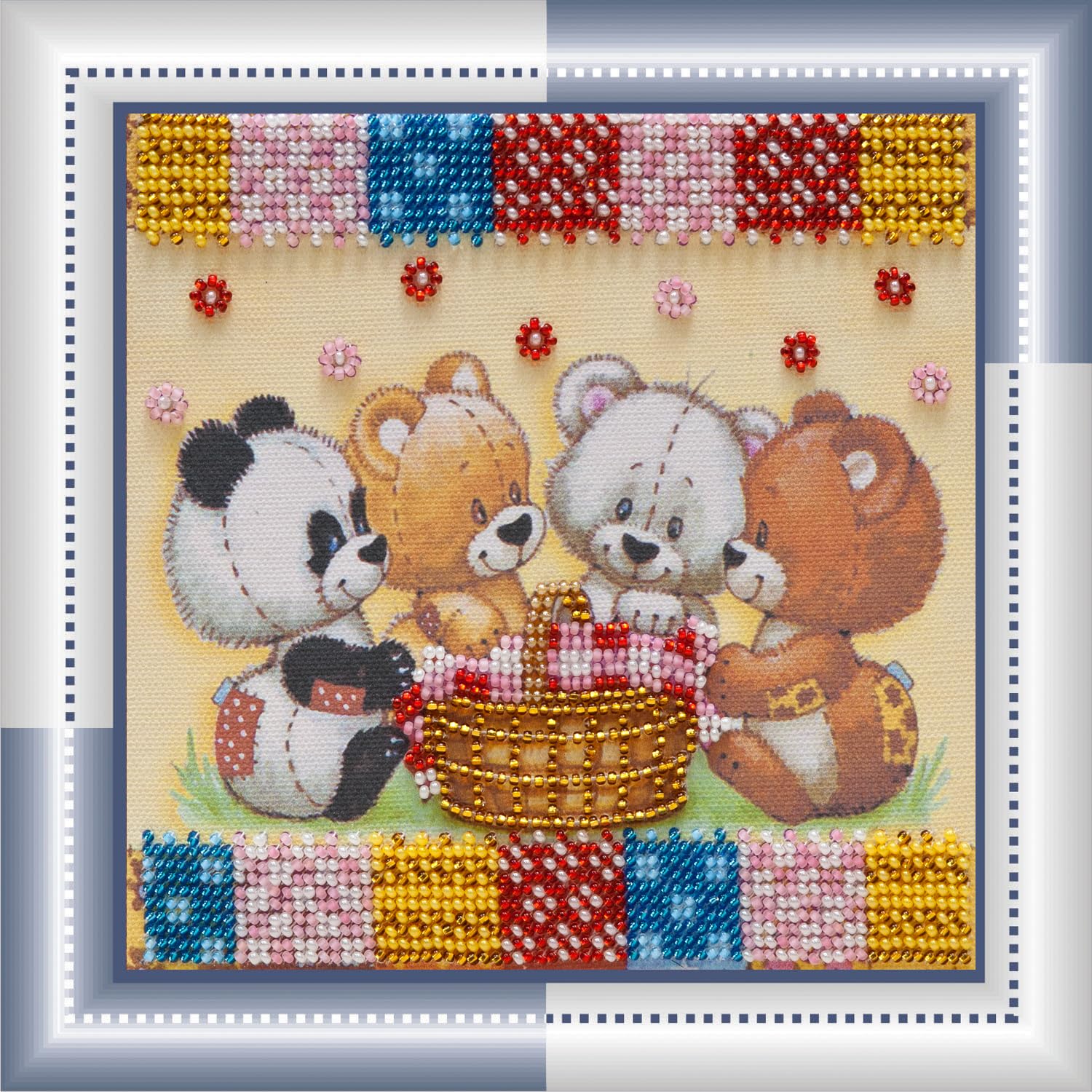 Abris Art Multi Bears And Basket