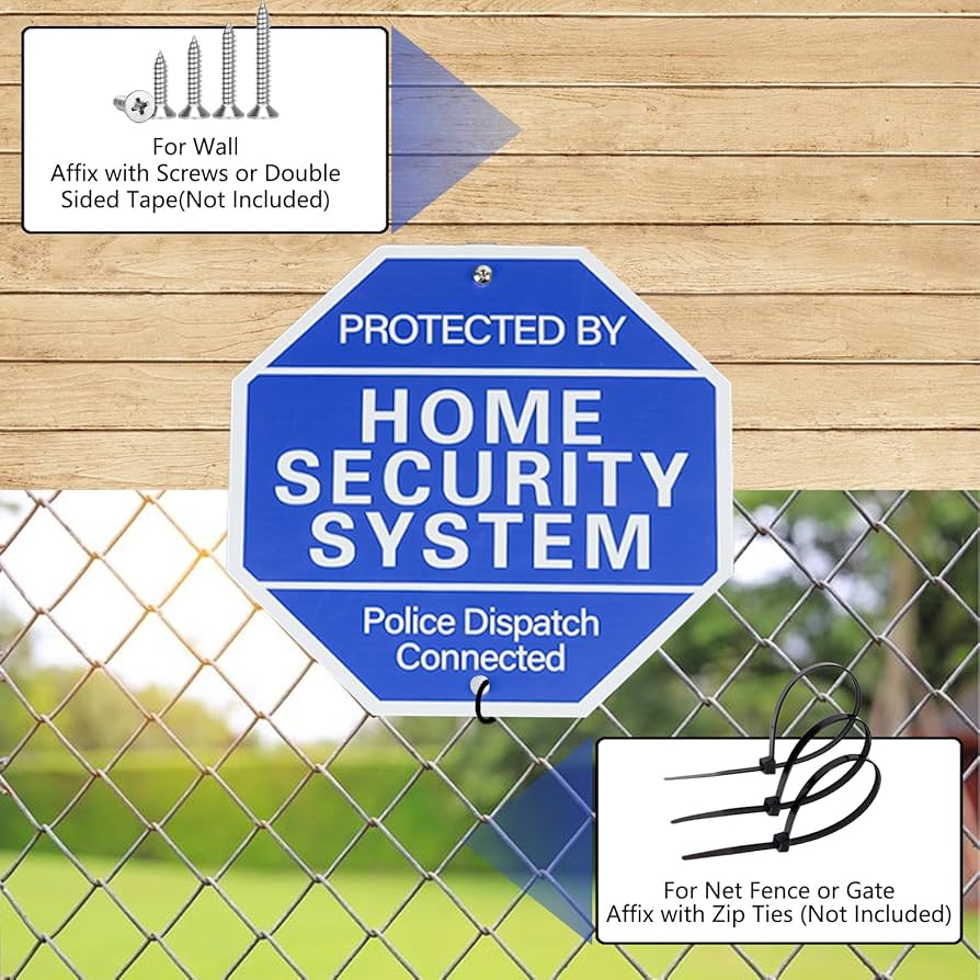 Amazon.com : AzReference Protected By Home Security System