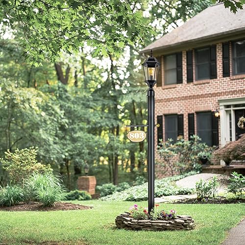 Vista 146 de Design House 502211 Base de pilar de linterna exteriores, color negra