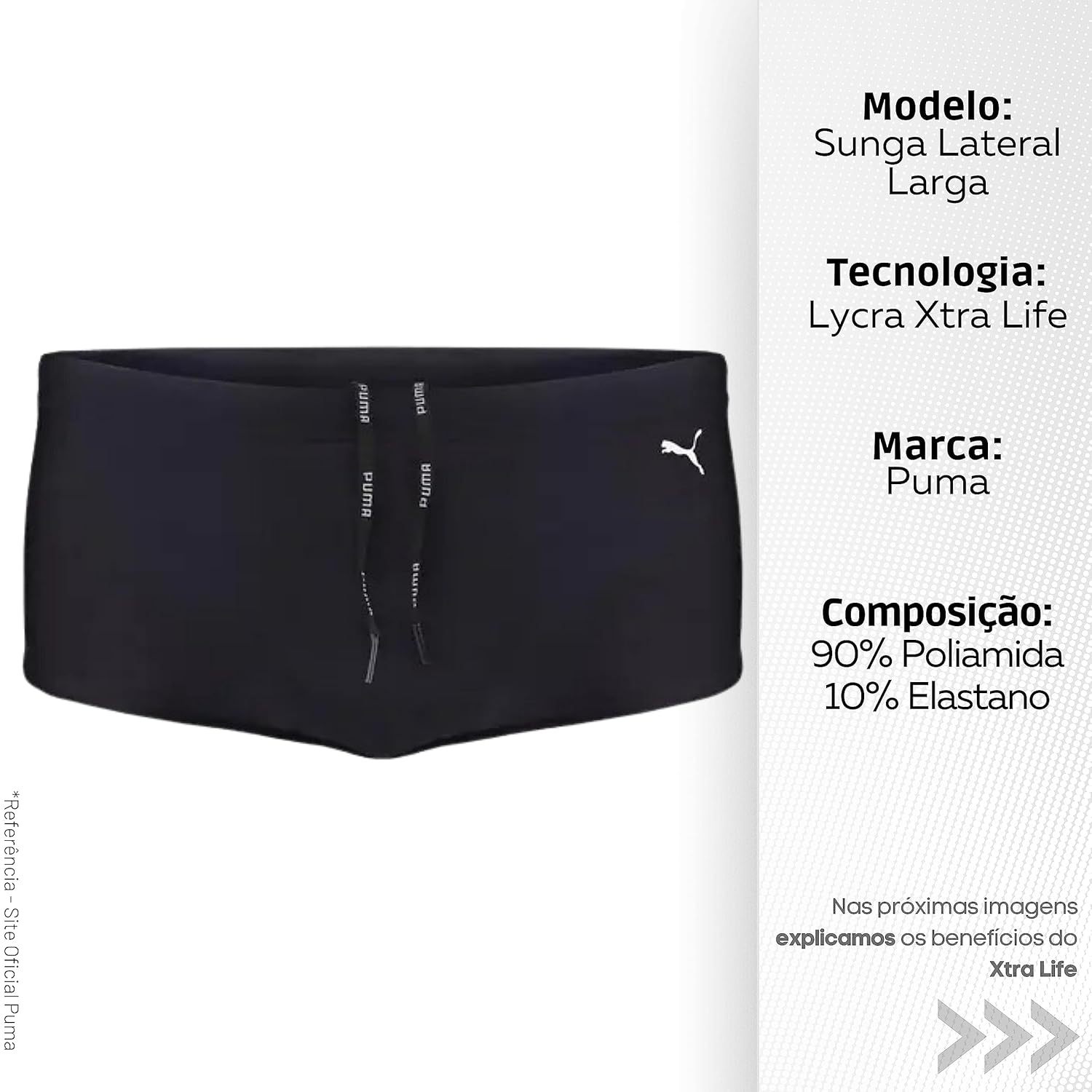 Sungas Lateral Larga PUMAMasculino em promoção! Veja a oferta e mais achadinhos de Moda praia 3 Hoje é o melhor dia para comprar Sungas Lateral Larga PUMAMasculino com aquele preço maroto! Promoção! Aproveite a oferta! 3