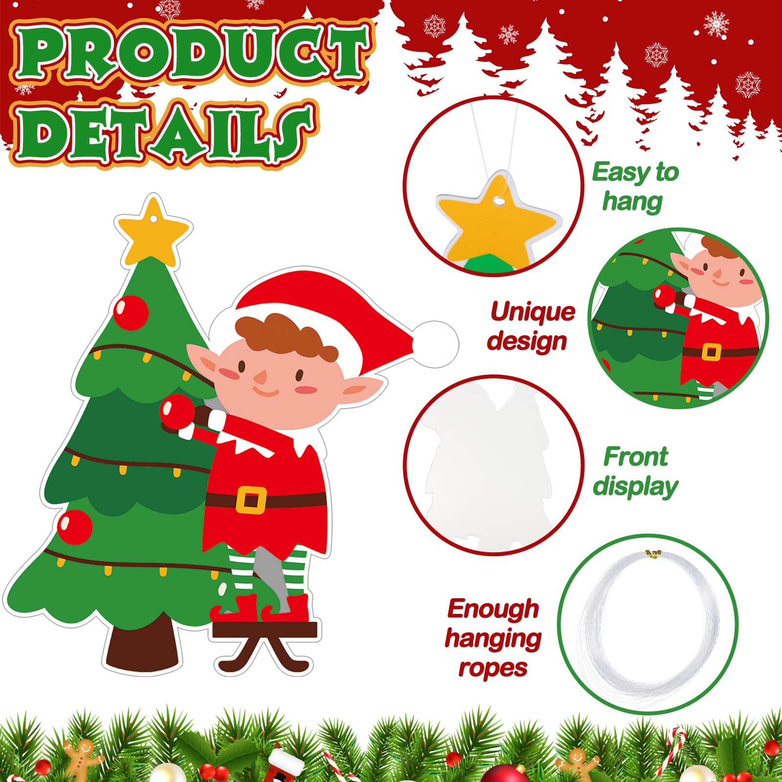 Snapklik.com : Barydat 12 Pcs Large Outdoor Christmas Ornaments 10 To ...