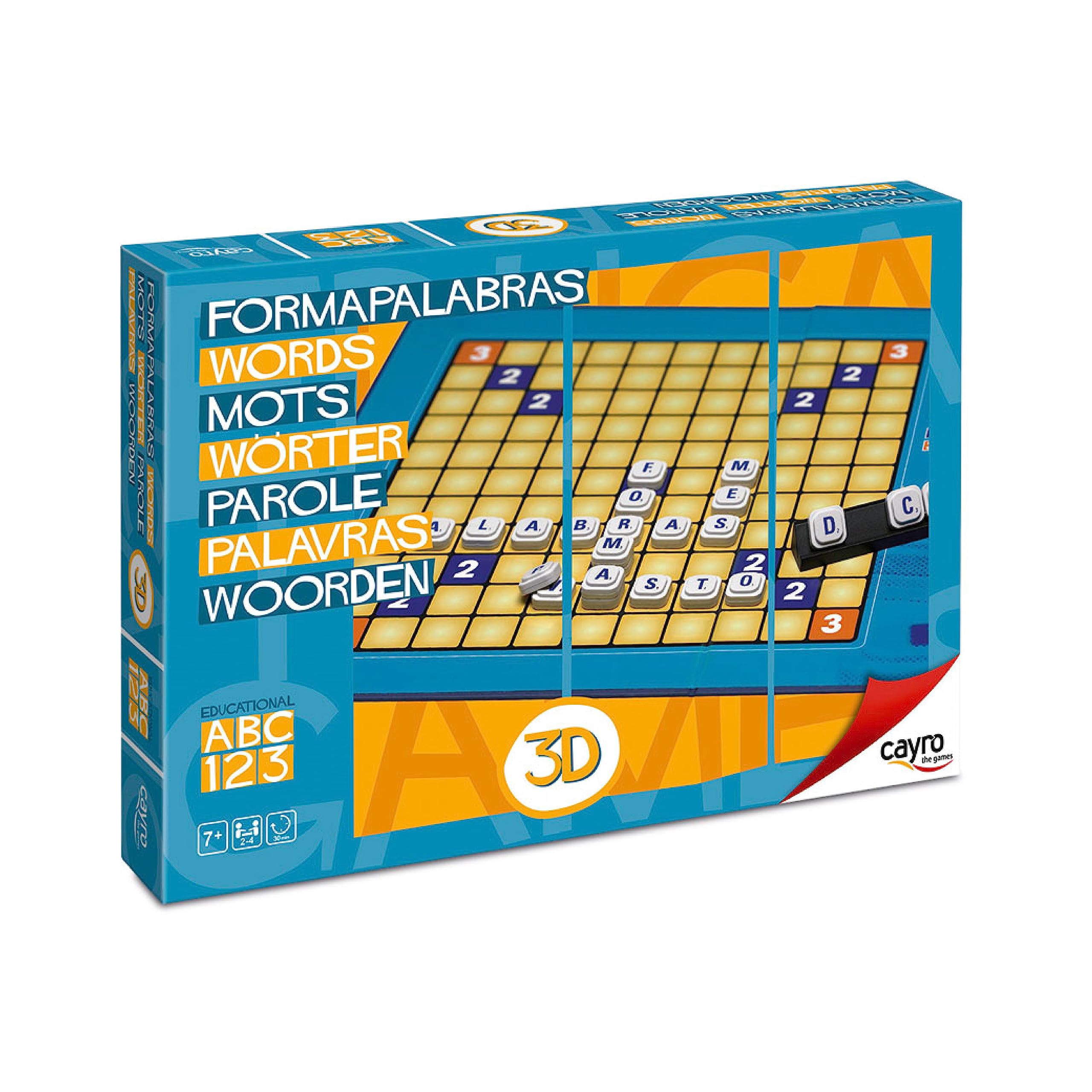 Cayro - Juego De Tablero 3D - Multicolor - Desafía Tu Mente con Formapalabras - Divertido Y Educativo - Juego De Mesa - Mejora Tu Vocabulario Y Ortografía - Aprende Mientras Te Diviertes