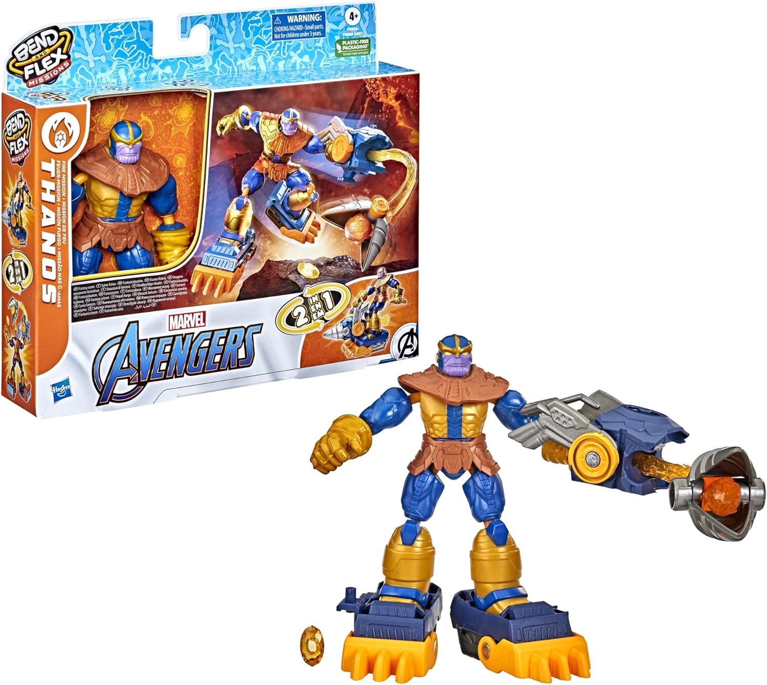 Figura Thanos Fire Mission – Marvel Avengers Bend and Flex Missions por sólo 6,36€