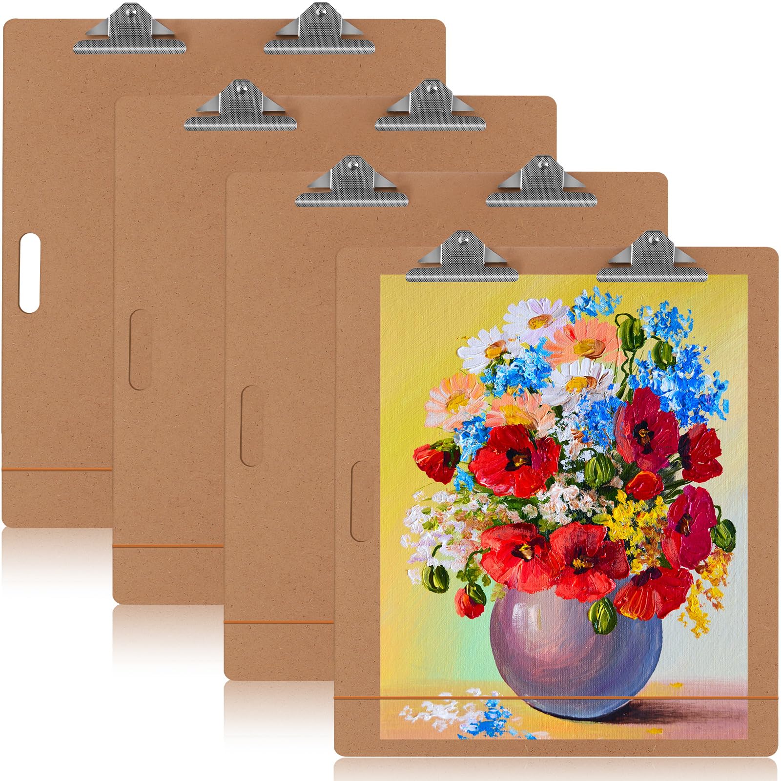 Tablero de dibujo para artistas en estudio o campo de madera Handepo 4 piezas de 23x26 pulgadas