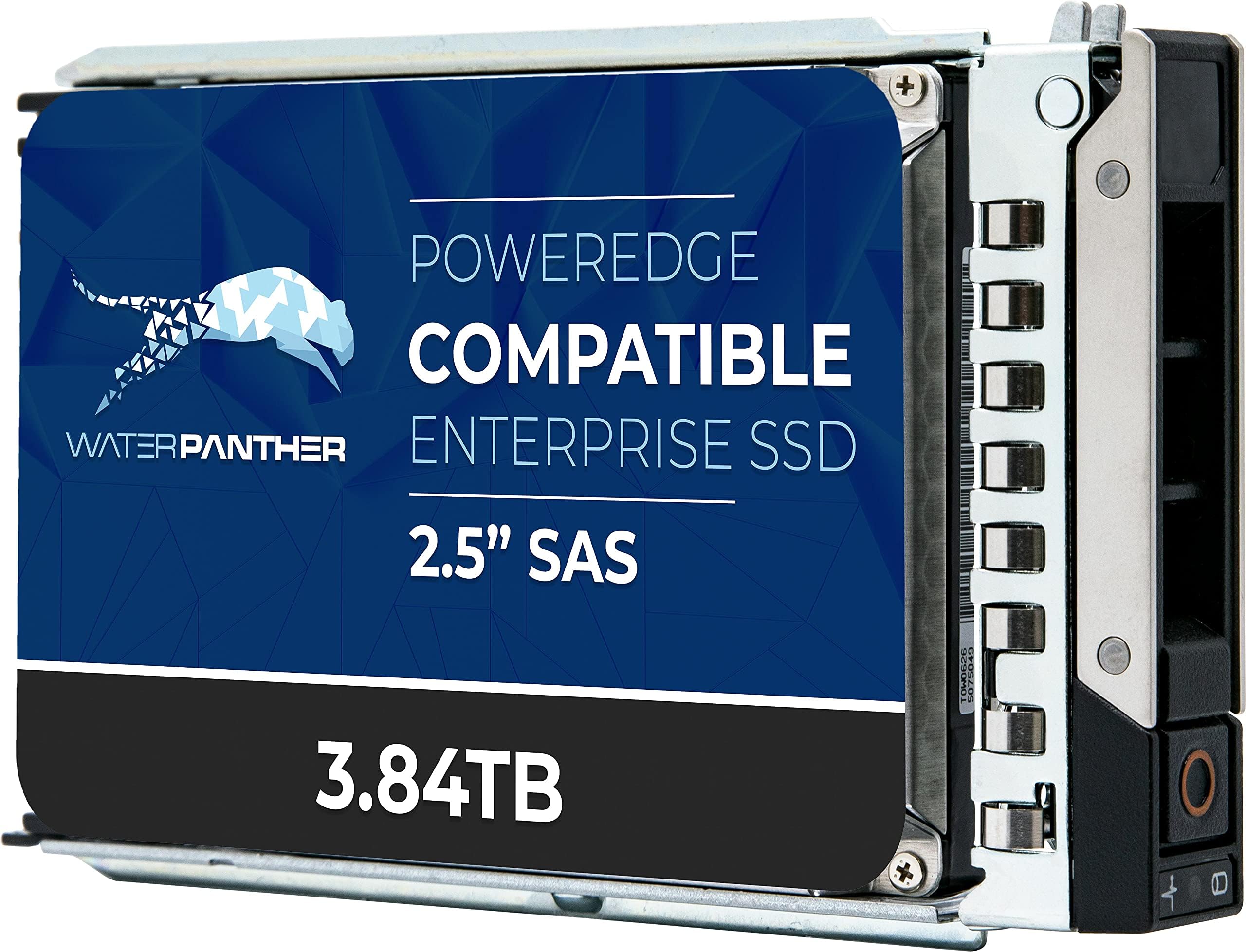 Water Panther 3.84TB SAS 12Gb/s 2.5" SSD for Dell PowerEdge Servers | Enterprise Solid State Drive in G14 Tray
