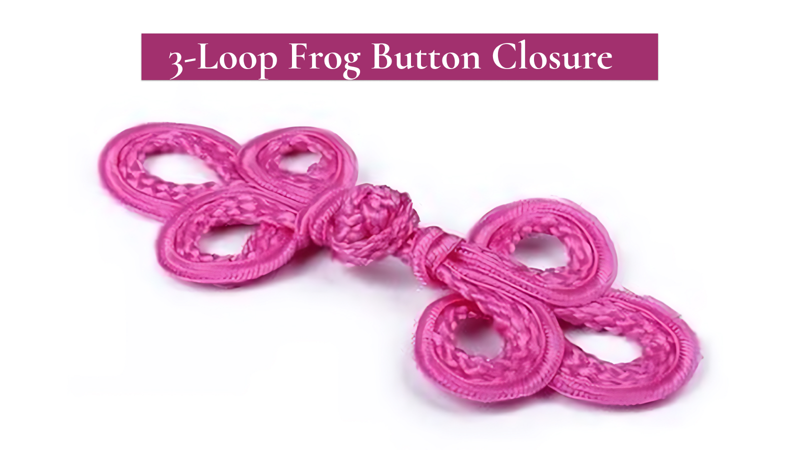 Watch Hot Pink 3-Loop Chinese Frog Button Closure on Amazon Live