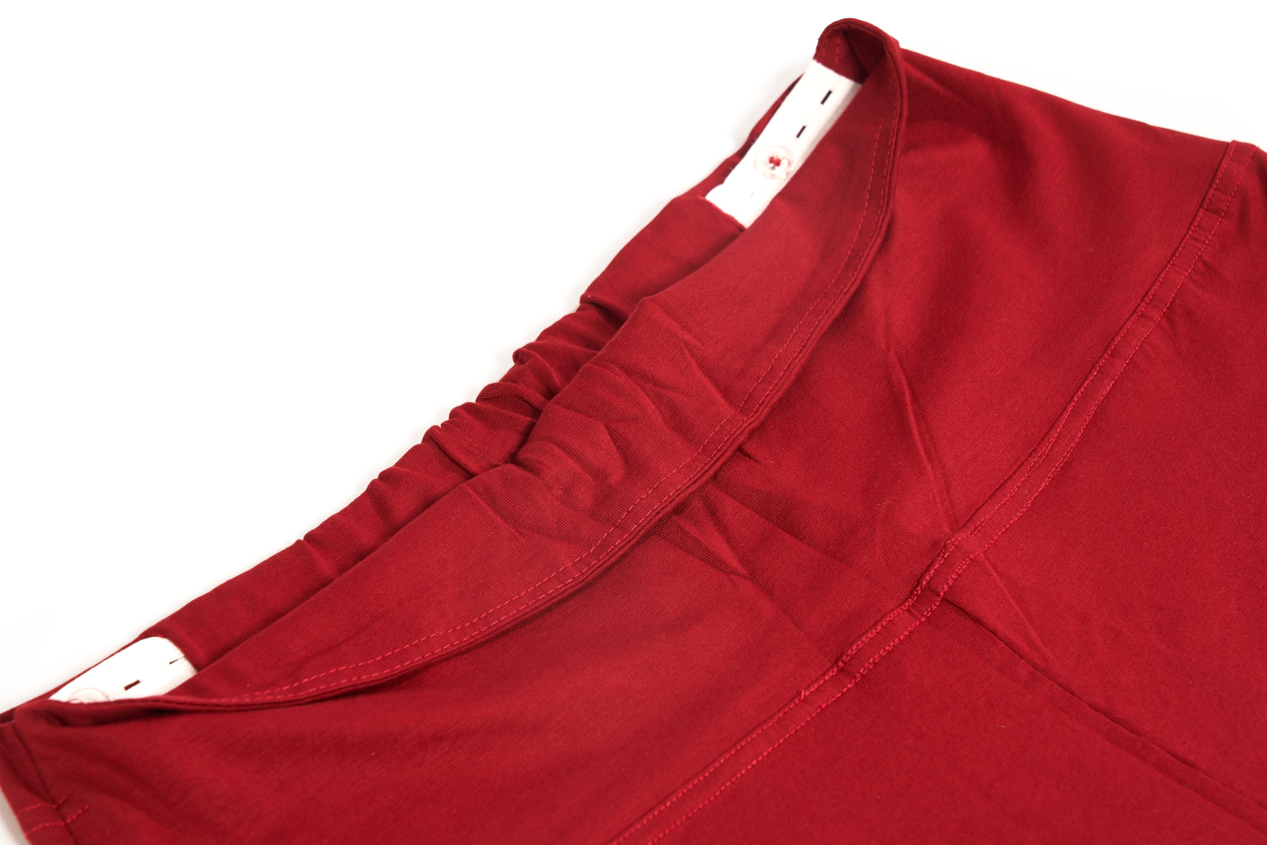 AV2 Women's Cotton Lycra Stretchable Relaxed Fit Maternity Pants | Maternity Yoga Pants | Maternity Trousers Maroon Large 5556 - Image 6 thumbnail