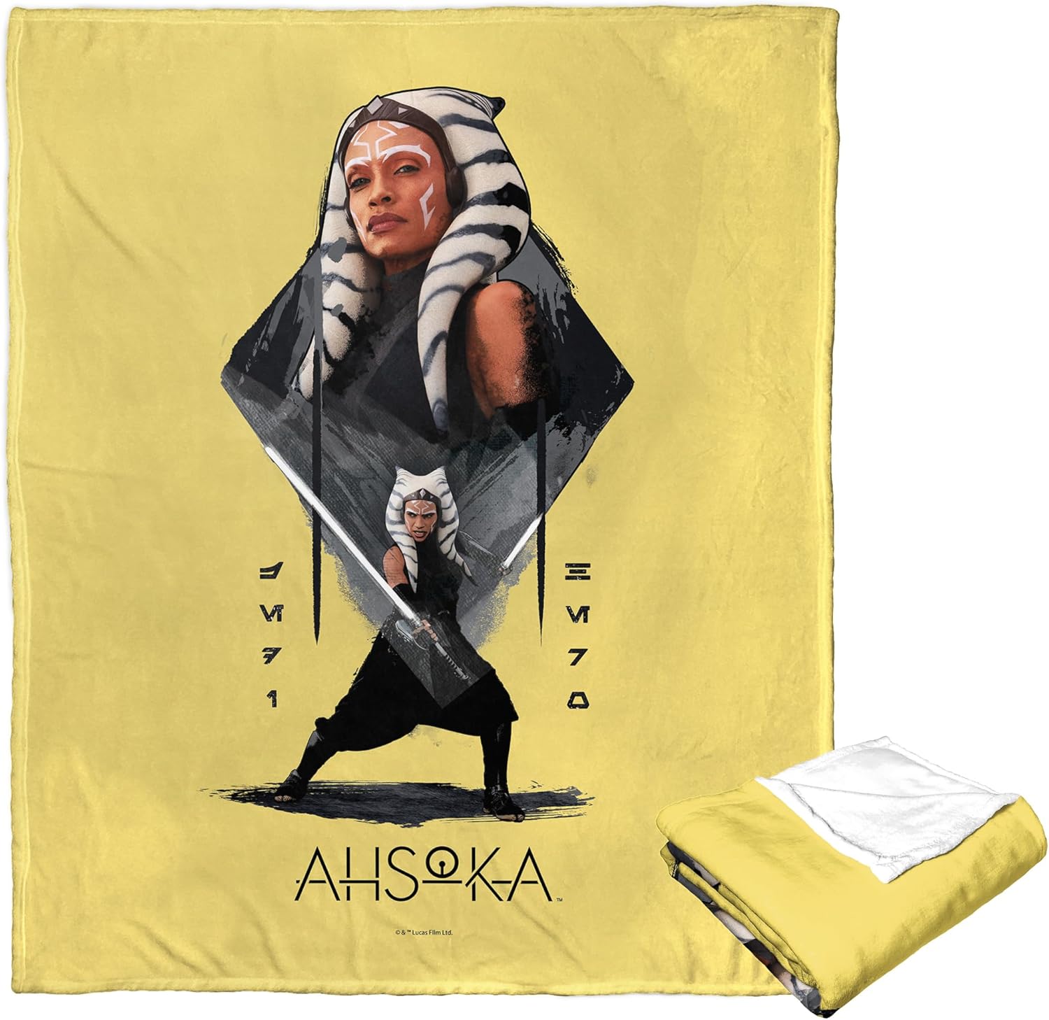 Northwest Star Wars - Ahsoka Silk Touch Throw Blanket, 50" x 60", Ahsoka Tano