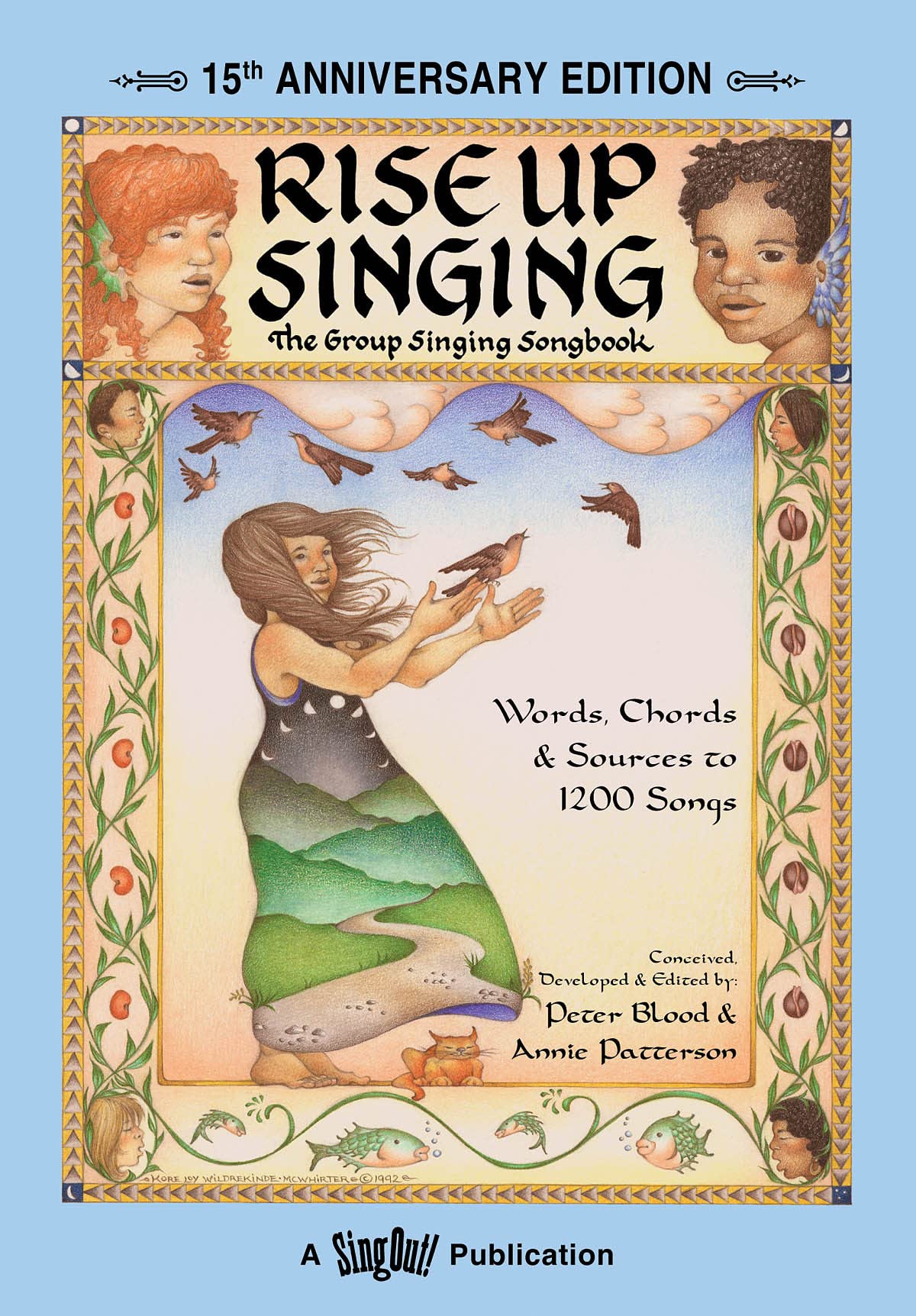 Rise Up Singing 15th Anniversary Edition Songbook | 1200 Folk and Group Singing Songs with Lyrics and Guitar Chords | Vocal Melody and Chord Book for Camp, Choir, and Community Music