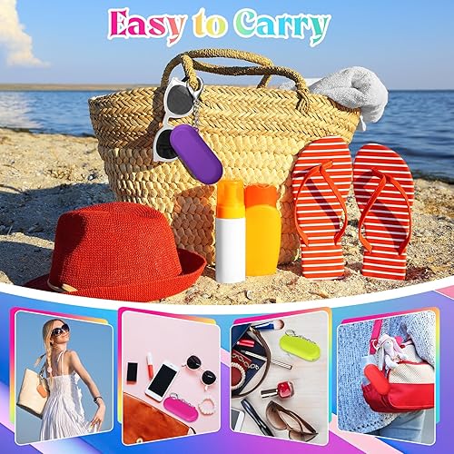 Miniatura 10 de Juego de 8 popotes de silicona con estuche, popotes reutilizables, plegables de silicona, portátiles, para fiestas, viajes, paja fría o caliente,