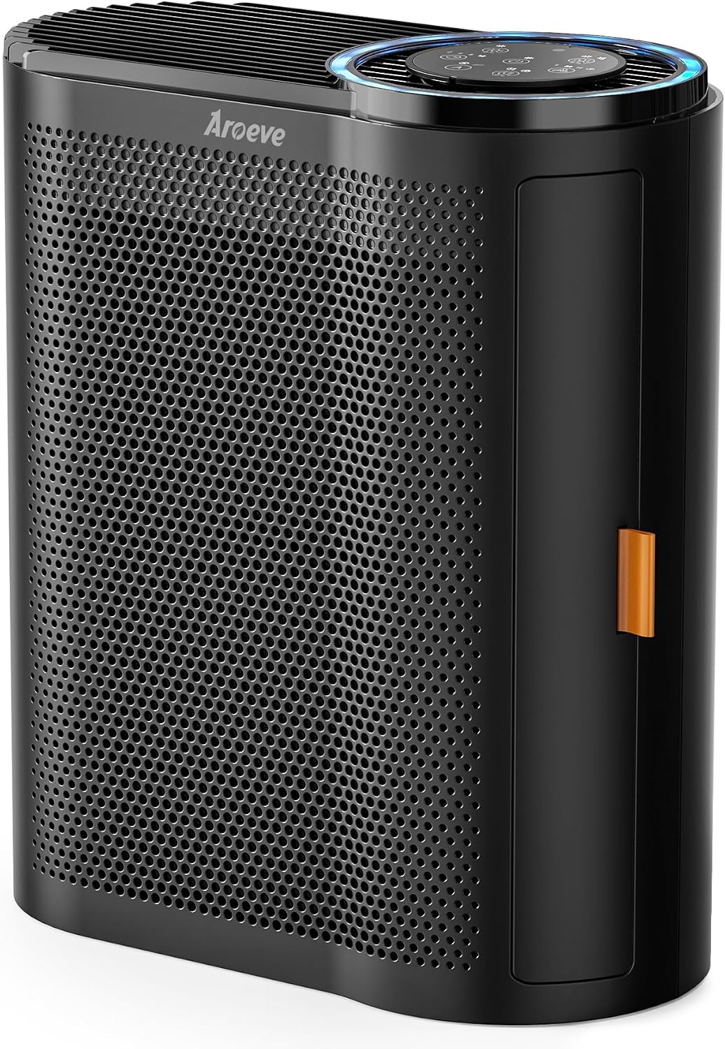 AROEVE Air Purifier for Home Air Quality Sensors and Auto Function Ultra-Quiet Sleep Mode Air Cleaner for Dust, Pet Dander, Smoke, Pollen for Bedroom and Office-AP04(Black)