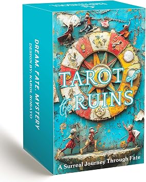 SOULGIST Tarot of The Ruins, 78 Surreal Collage Tarot Cards with Archaic Sculptural Art, IntuitionTarot for Beginners and Experienced Readers, Unique Tarot Cards with Guidebook