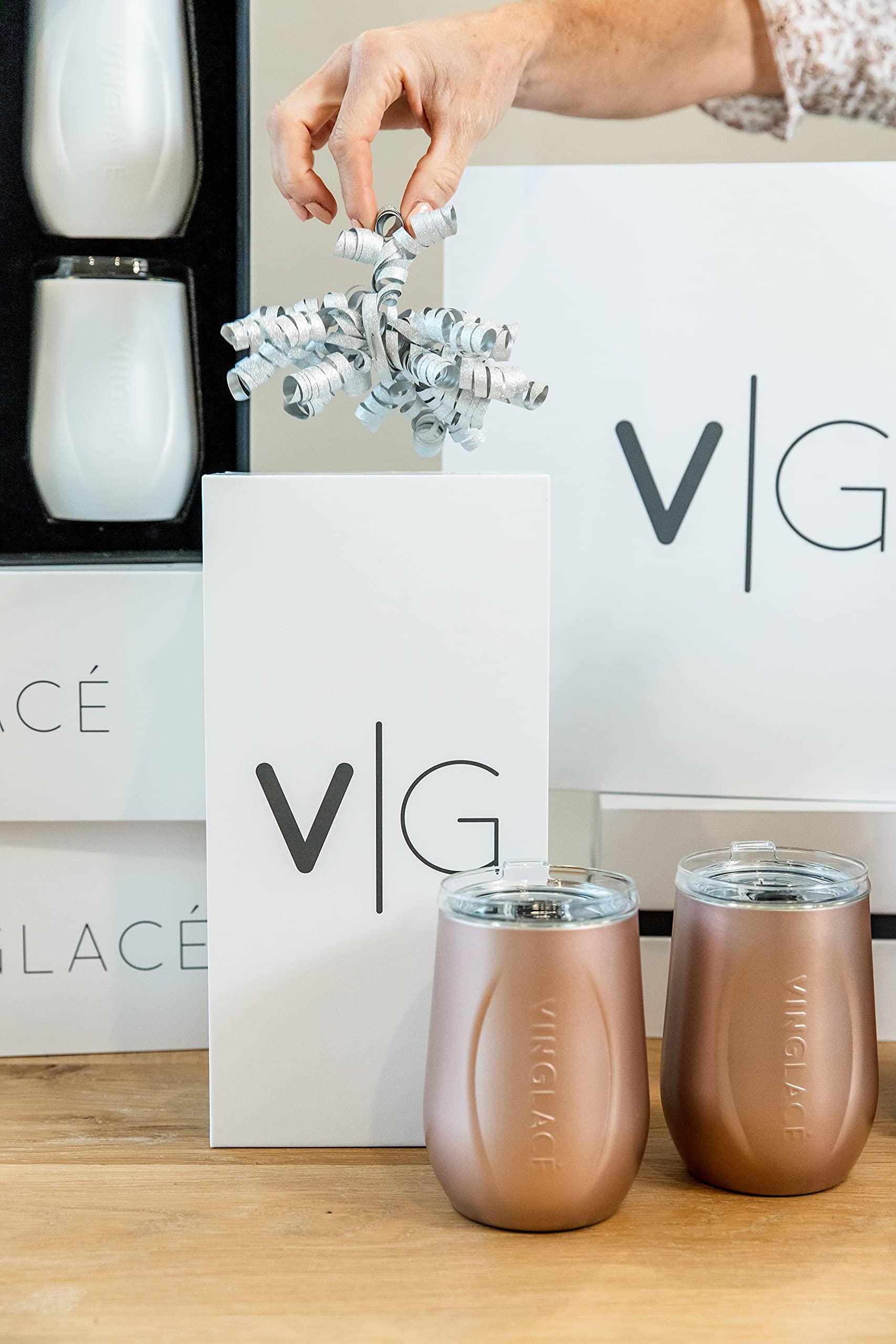 ヴィンテージのワインクーラーとプレートのセット ヴィンテージの