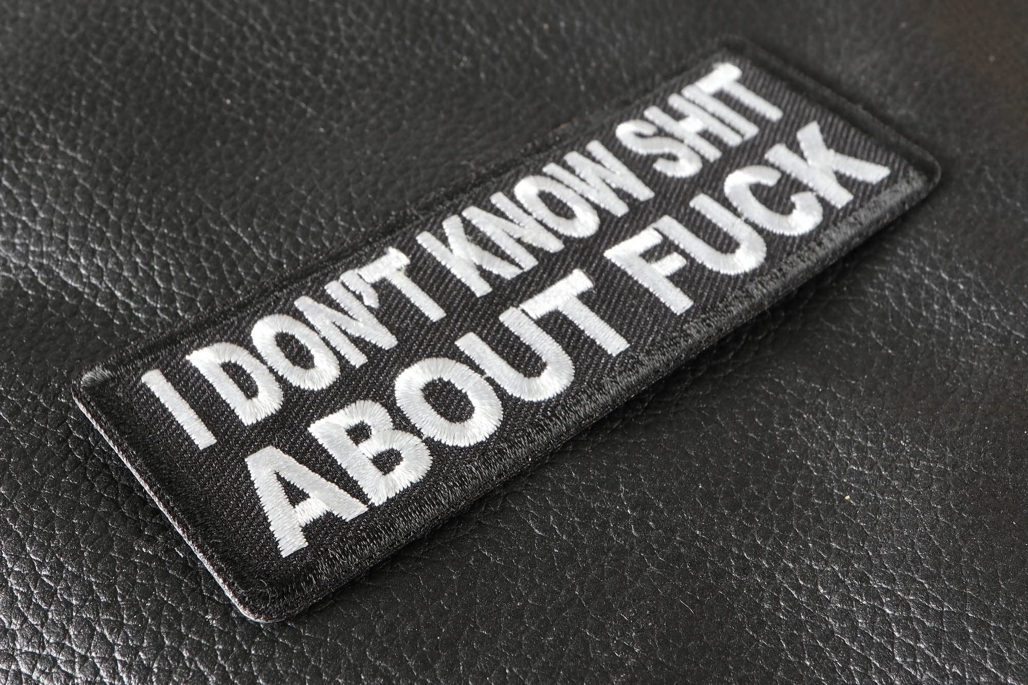 Amazon.com: I Don't Know Shit About Fuck Patch - 4x1.5 inch