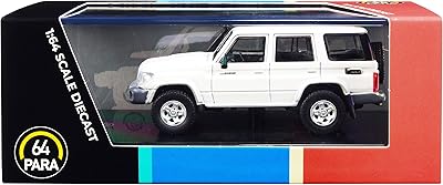 Paragon Models Land Cruiser 76 French Vanilla Pearl White 1/64 Diecast Model Car by Paragon PA 55311
