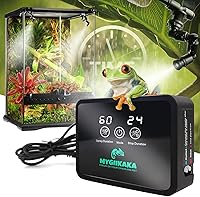 MYGIIKAKA Reptile Smart Mister: Automatic Timer Misting System with 360° Adjustable Nozzles for Terrariums, Chameleons, Frogs & Plants